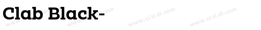 Clab Black字体转换